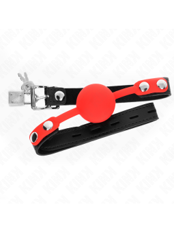 KINK - BOLA SILICONE MORDAÇA 4 CM COM FECHADURA 60 x 2 CM