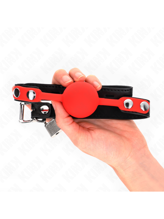 KINK - BOLA SILICONE MORDAÇA 4 CM COM FECHADURA 60 x 2 CM