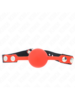 KINK - 4 CM SILICONEN BAL GAG MODEL 2 MET HANGSLOT 60 x 2 CM