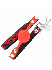 KINK - MODEL 2 SILICONE BALL 4 CM GAG WITH LOCK 60 x 2 CM