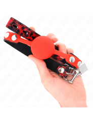 KINK - MODÈLE 2 BILLE EN SILICONE 4 CM BAG AVEC SERRURE 60 x 2 CM