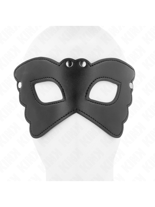 KINK - VLINDERVORMIG KUNSTLEERMASKER 20 x 9 CM