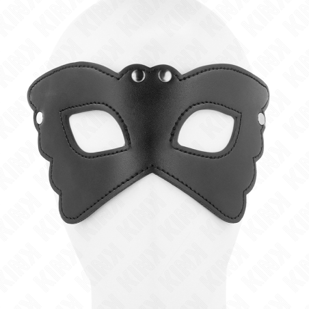 KINK - VLINDERVORMIG KUNSTLEERMASKER 20 x 9 CM