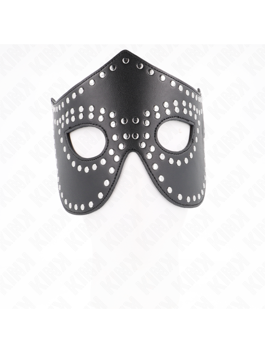 KINK - MASKER VAN KUNSTLEER MET KLINKNAGELS MODEL 2 30 x 12 CM
