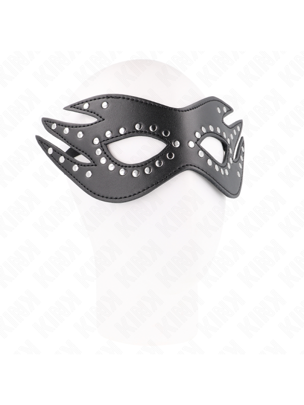 KINK - MÁSCARA DE POLIPIEL CON REMACHES MODELO 3 26 x 9.5 CM