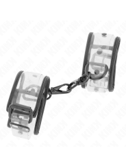 KINK - VERSTELBARE TRANSPARANTE POLSBANDJES 18-30 CM X 5,5 CM