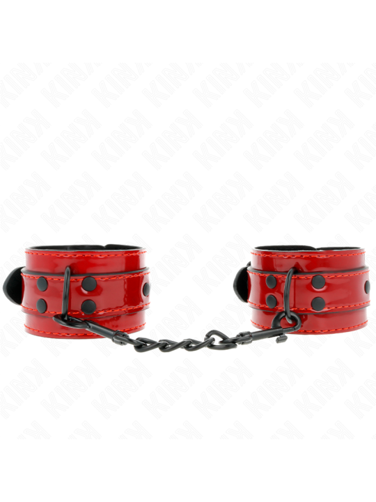 KINK - POIGNETS ROUGE FONCÉ 23 X 5 CM
