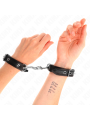 KINK - MINI ZWARTE STUDDED POLSBANDJES VERSTELBAAR 16-22 CM X 2 CM