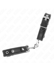 KINK - MINI ZWARTE STUDDED POLSBANDJES VERSTELBAAR 16-22 CM X 2 CM
