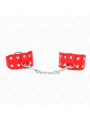 KINK - VERSTELBARE DUBBELE STUD LINE POLSBANDJES ROOD