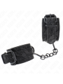 KINK - MUÑEQUERAS DE ENCAJE AJUSTABLE NEGRO 19-26 CM