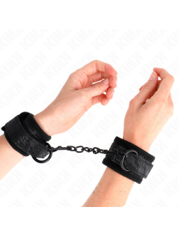 KINK - DARK LACE CUFFS NEOPRENE HANDGELENK MANSCHETTEN VERSTELLBAR SCH