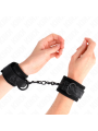 KINK - POIGNETS RECOUVERTS DE DENTELLE FONCÉE NÉOPRÈNE AJUSTABLE NOIR 