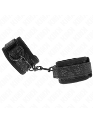 KINK - DARK LACE COVERED WRIST CUFFS NEOPRENE ADJUSTABLE BLACK 20-29 C