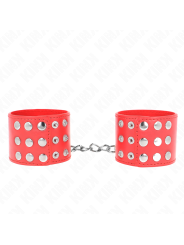 KINK - MUÑEQUERAS CON CIERRE A PRESIÓN AJUSTABLE ROJO 19-24 CM X 5.5 C