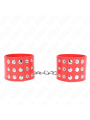 KINK - MUÑEQUERAS CON CIERRE A PRESIÓN AJUSTABLE ROJO 19-24 CM X 5.5 C
