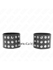 KINK - WRIST RESTRAINTS WITH SNAP FASTEN BLACK ADJUSTABLE 19-24 CM X 5
