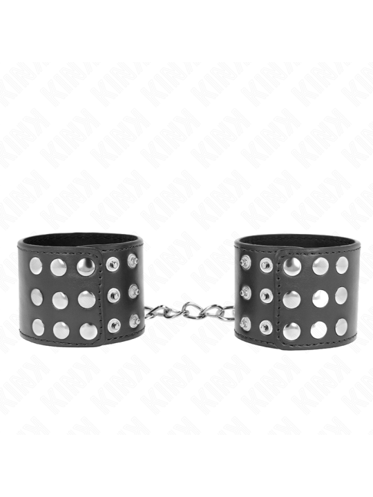 KINK - WRIST RESTRAINTS WITH SNAP FASTEN BLACK ADJUSTABLE 19-24 CM X 5