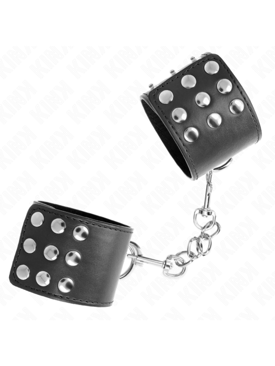 KINK - WRIST RESTRAINTS WITH SNAP FASTEN BLACK ADJUSTABLE 19-24 CM X 5