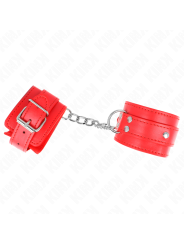 KINK - 3 RETENÇÕES DE PULSO D-RING AJUSTÁVEIS VERMELHO 17,5-25 CM X 6 