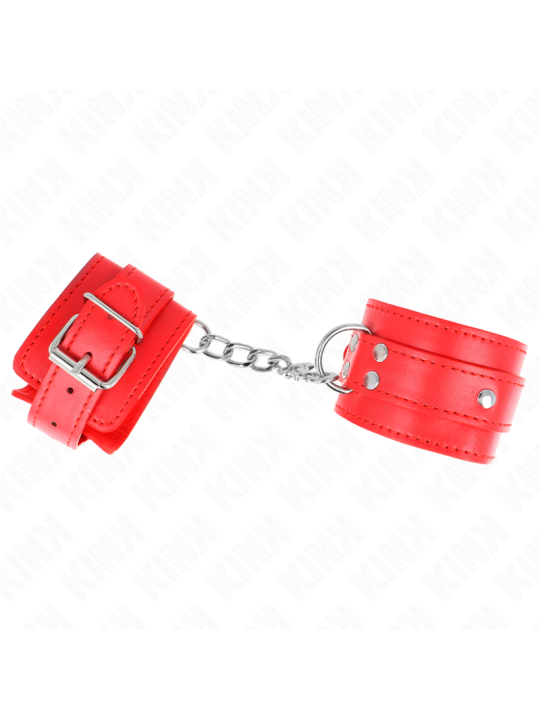 KINK - 3 D-RING WRIST RESTRAINTS ADJUSTABLE RED 17.5-25 CM X 6 CM