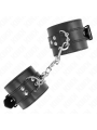 KINK - APPUI-POIGNETS NOIR AVEC CEINTURE NOIRE RÉGLABLE 17-28 CM X 6 C