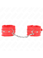 KINK - MUÑEQUERAS FORRADAS PREMIUM ROJO CON CORREA ROJO AJUSTABLE 17-2