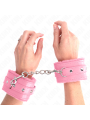 KINK - MUÑEQUERAS FORRADAS PREMIUM ROSA CON CORREA ROSA AJUSTABLE 17-2