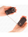 KINK - MUÑEQUERAS PEQUEÑA NEGRO CON DETALLES EN ROJO AJUSTABLE 14-24 C