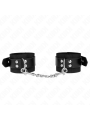 KINK - APPUI-POIGNETS EN NYLON NOIR AVEC CEINTURE EN CUIR NOIR AJUSTAB