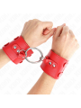 KINK - APPUI-POIGNETS FIXES AVEC ANNEAU ET CLOUS RÉGLABLES ROUGE 17-22