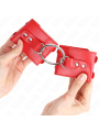 KINK - APPUI-POIGNETS FIXES AVEC ANNEAU ET CLOUS RÉGLABLES ROUGE 17-22