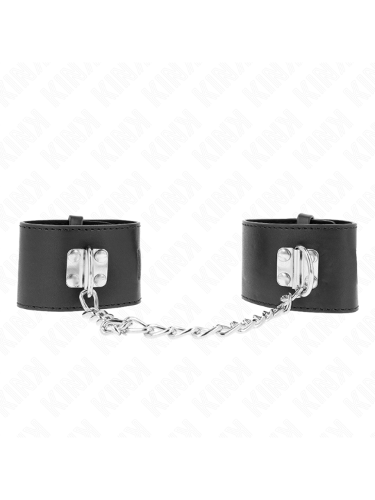 KINK - FIXED WRIST RESTRAINTS WITH CHAIN 30 CM AND PADLOCK CLOSURE BLA