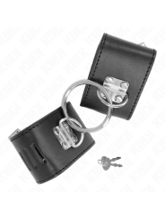 KINK - APPUI-POIGNETS FIXES AVEC ANNEAU ET FERMETURE PAR CADENAS NOIR 