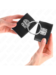 KINK - FESTE HANDGELENKFESSELN MIT RING UND VORHÄNGESCHLOSS VERSCHLUSS