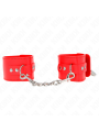 KINK - PUNHOS COM FECHO DE CADEADO VERMELHO AJUSTÁVEL 16-23 CM X 5,5 C