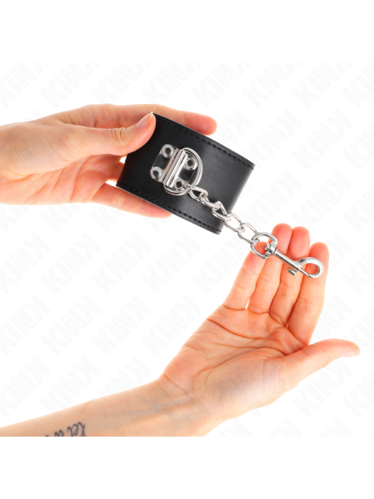 KINK - APPUI-POIGNETS AVEC FERMETURE PAR CADENAS NOIR AJUSTABLE 16-23 