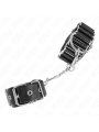 KINK - MUÑEQUERAS FINAS EN FORMA DE BISAGRA NEGRO AJUSTABLE 16-22 CM X