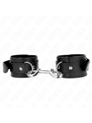 KINK - MUÑEQUERAS SIMPLES CON FILA DE REMACHES NEGRO AJUSTABLE 17-28 C