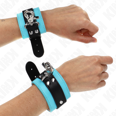 KINK - RESISTENZA DA POLSO PREMIUM CON SERRATURA NERO / BLU REGOLABILE