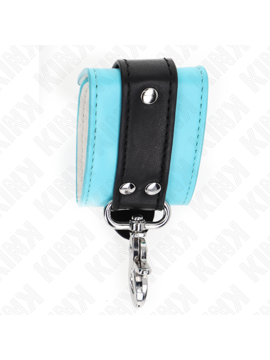 KINK - PREMIUM ZWART/BLAUW VERSTELBARE POLSBANDJES 21-28 CM X 5,5 CM