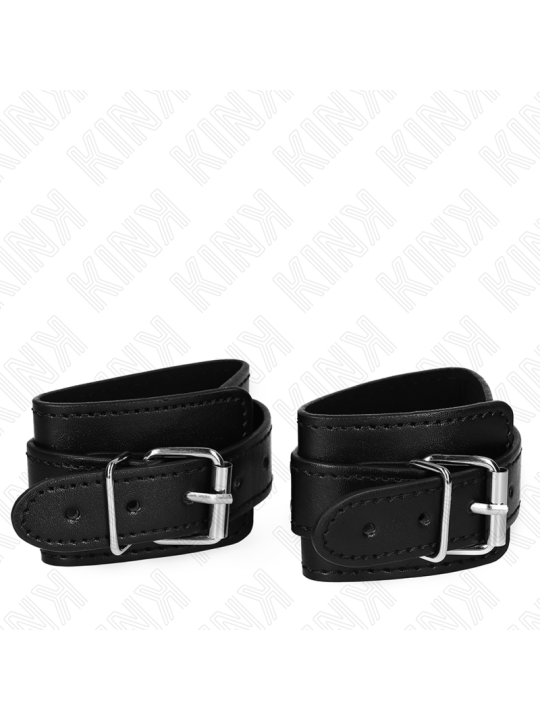 KINK - MUÑEQUERAS ESTILO MAZMORRA CON CERRADURA NEGRO AJUSTABLE 21-28 
