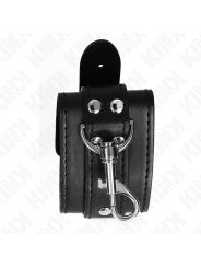 KINK - PROTEÇÕES DE PULSO DE MASMORRA COM BLOQUEIO PRETO AJUSTÁVEIS 21