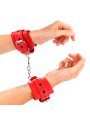 KINK - PULSO VERMELHO COM INSERÇÃO DE CORAÇÃO PRETO AJUSTÁVEL 21-28 CM