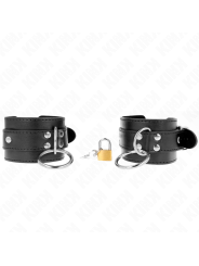KINK - O-RING LOCKED WRIST RESTRAINTS BLACK ADJUSTABLE 20-28 CM X 5.5 