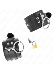 KINK - RETENÇÕES DE PULSO BLOQUEADAS O-RING PRETO AJUSTÁVEIS 20-28 CM 