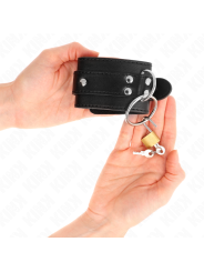 KINK - RETENÇÕES DE PULSO BLOQUEADAS O-RING PRETO AJUSTÁVEIS 20-28 CM 
