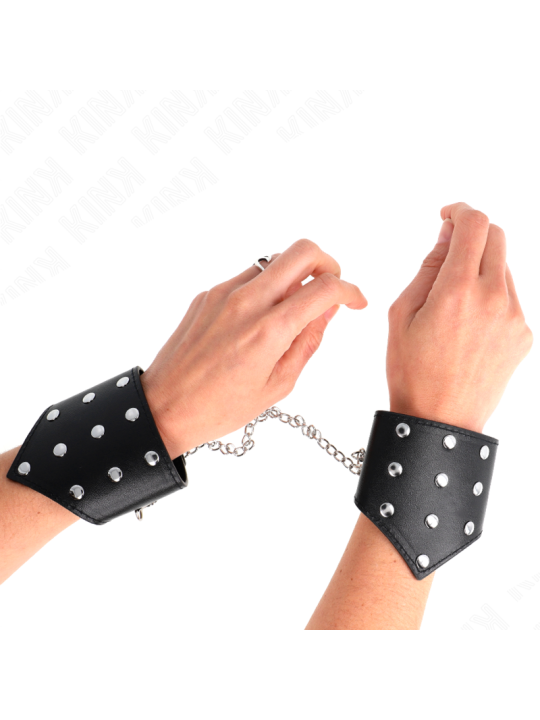 KINK - BRACCIALI STILE PUNTO NERO CON CATENA REGOLABILE 17-23 CM X 8,5
