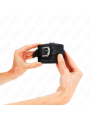 KINK - RHINESTONE BUCKLE WRIST RESTRAINTS BLACK ADJUSTABLE 25-32 CM X 