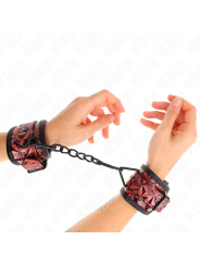 KINK - RESISTENZA DA POLSO CON MOTIVO A DIAMANTI ROSSO SCURO REGOLABIL
